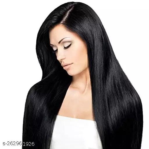 Hair Closure Toppers for Women Girls Extension Straight Silk Base Black - Springkart 