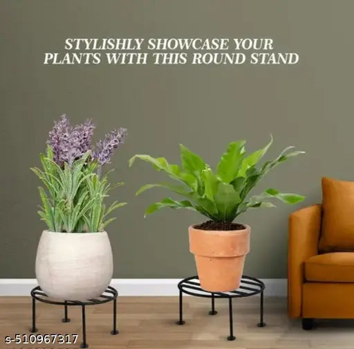 Max Plus Plant stand/ pot stand/ gamla stand/ powder coated/ rust free/ Corrosion Resistant/ For Indoor- Outdoor, Balcony, Terrace, Garden Etc. Pack of 10 (RN-10)