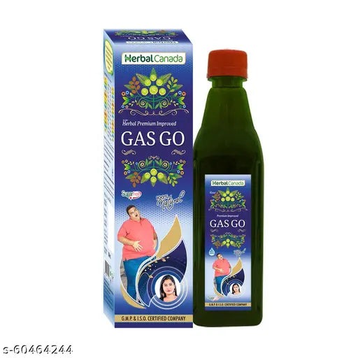 Herbal Canada Gas Go | Pack of 3 | Helpful in gas, constipation, indigestion, nausea -500ML - Springkart 
