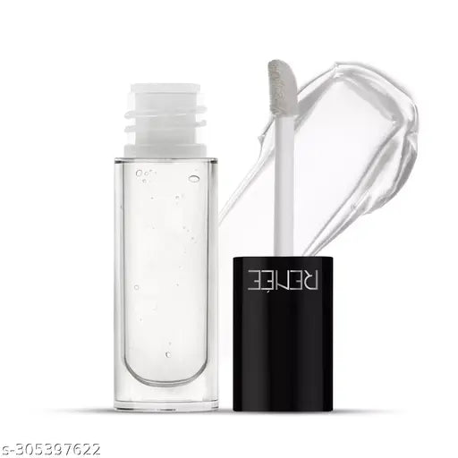 RENEE Hot Lips Clear Lip Gloss 4.5ml, High Glassy Shine Enriched with Vitamin E | Lightweight, Non Sticky Hydrating Formula