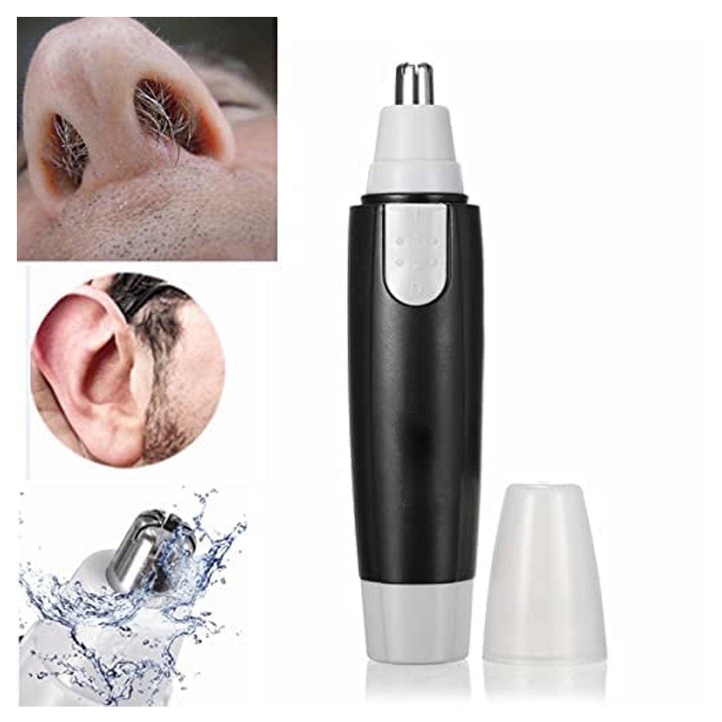 6003 Sharp New Ear And Nose Hair Trimmer Professional Heavy Duty Steel Nose Clipper Battery-operated. - Springkart 