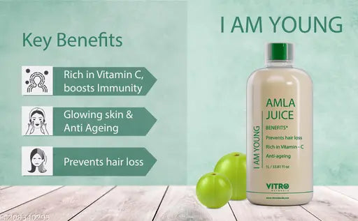 Amla Juice 1 Litre - I AM YOUNG - Springkart 
