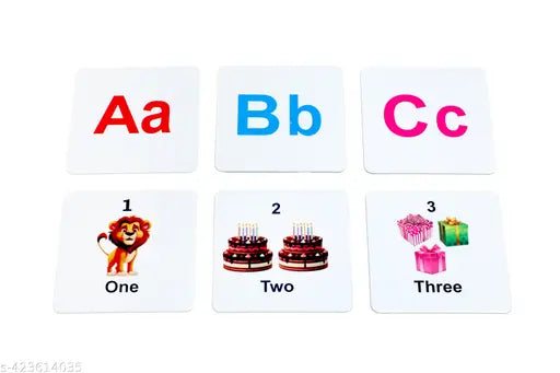 Educational Laminated Non-Tearable Water Proof Cards for Kids Toys for 1-6 Years Old Boy and Girls | Early Learning Montessori Toy for 1 2 3 4 5 6 Year Old Kids