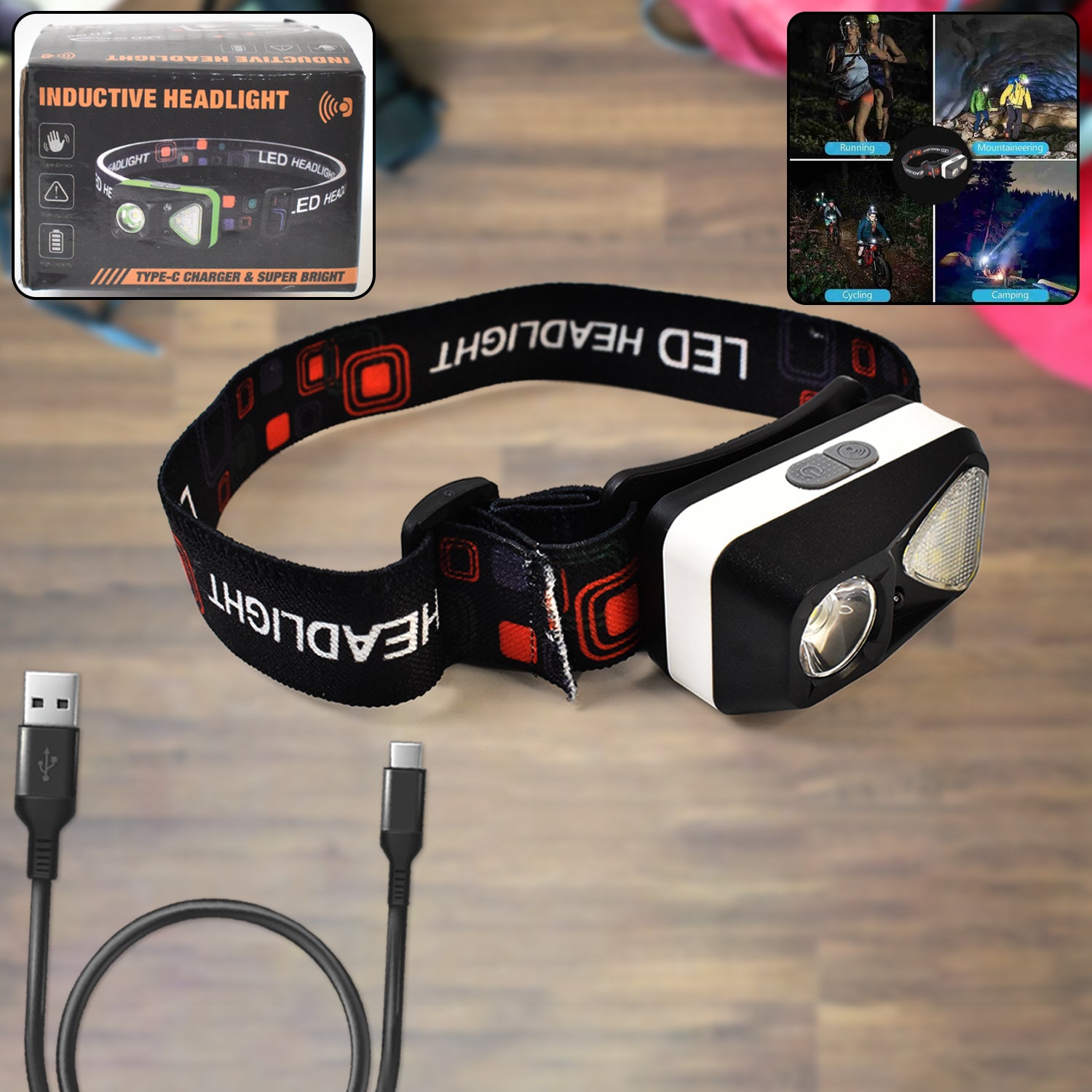 Ultra Bright Head-mounted Flashlight. - Springkart 