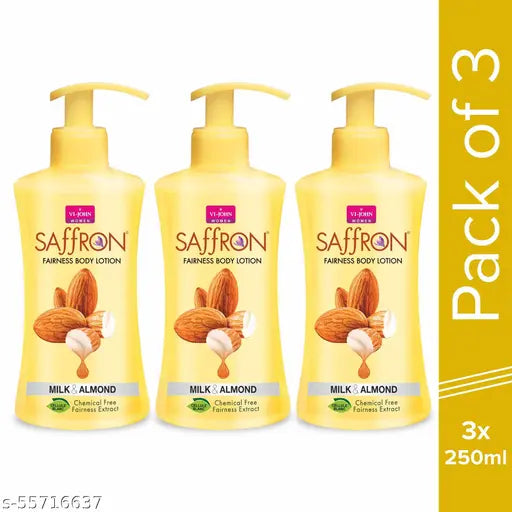 Body Lotion for Men & Women | Combo of 3 | 250 ml Each | Milk & Almond (750 ml) - Springkart 