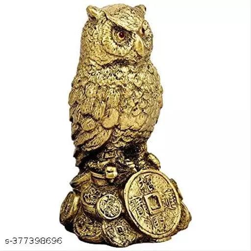 "MORATER" Feng Shui Owl for Money and Wisdom Showpiece - 10 cm - Springkart 