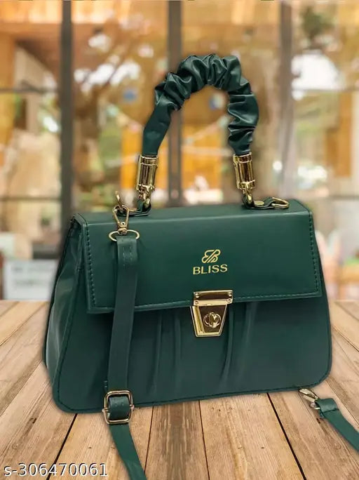 "Stylish Classic Women Sling Bag (Green) | Elegant attractive beautiful sling bag for women (Green)| Gorgeous Stylish Handbag| Green Sling Bag For Girls & Womens|  "