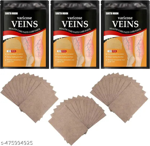 (12 pcs ) Varicose Veins Patches Dredge Vein Smoothing Varicose Veins Reduce Swelling