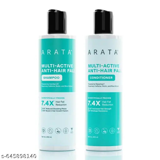 Multi-Active Anti-Hair Fall Shampoo & Conditioner Duo|Reduces Shedding Phase, Improves Hair Strength & Scalp Health|Powered by ReparAge®, Hairdian AP, Biotin