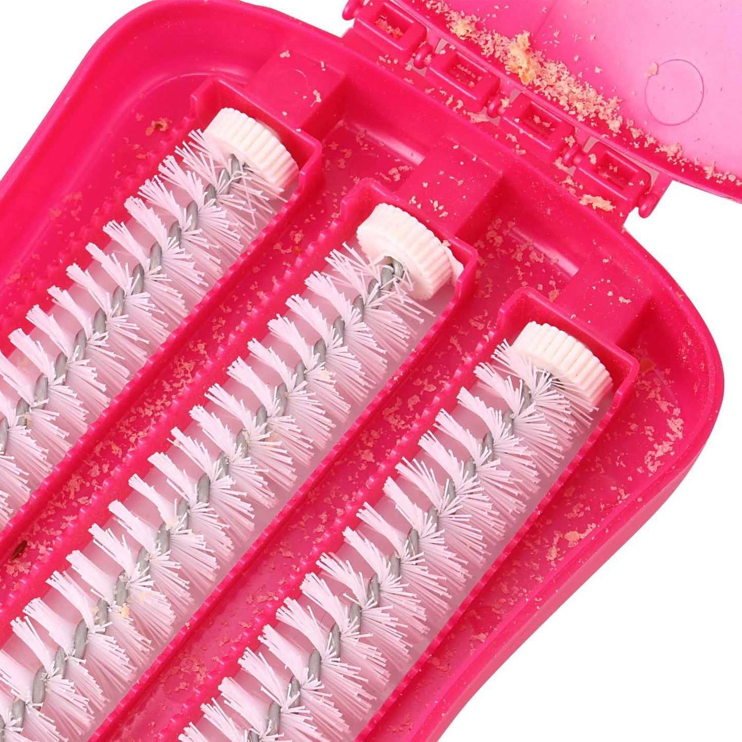 6230a Plastic Handheld Carpet Roller Brush Cleaning With Dust Crumb Collector Wet And Dry Brush - Springkart 