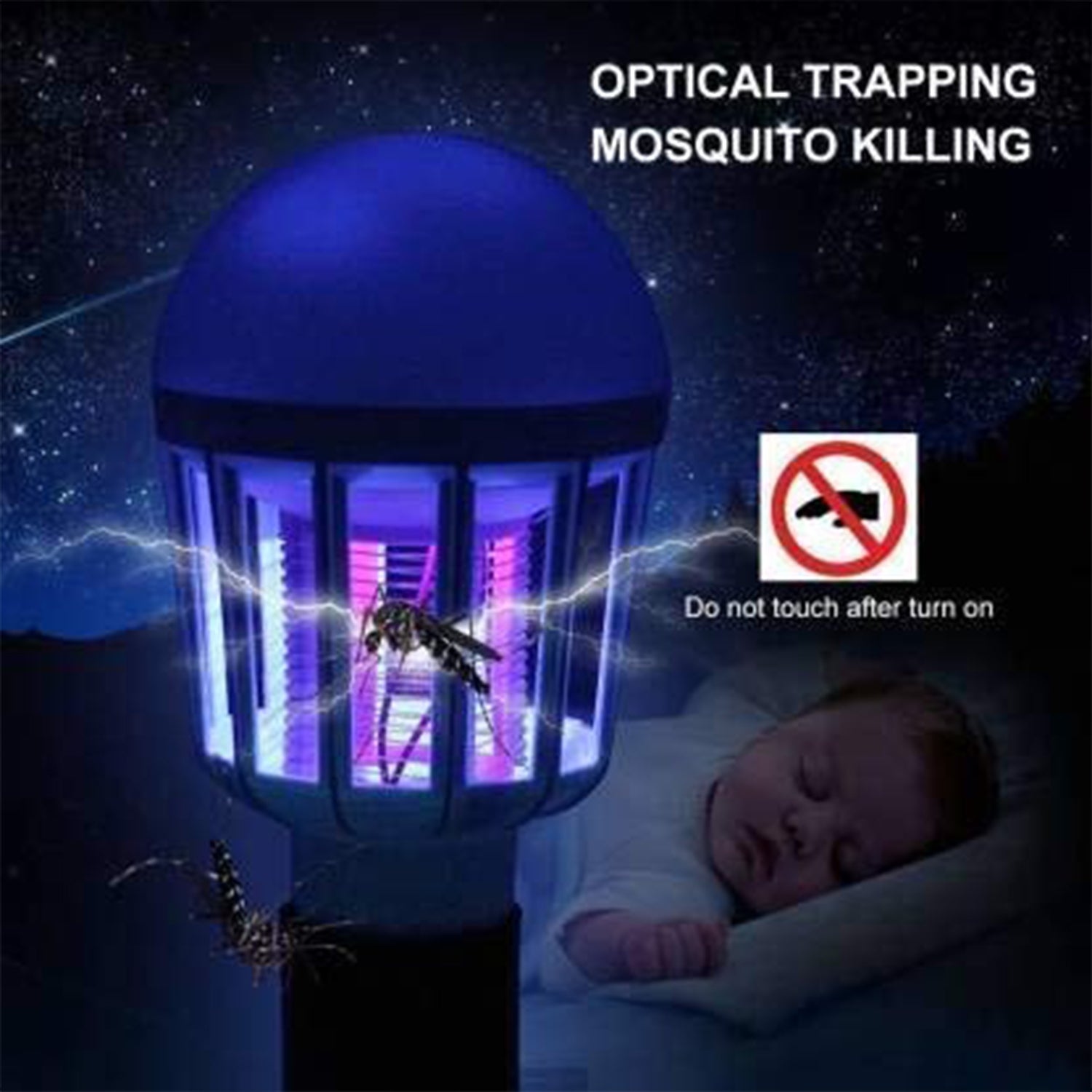 12w 15w Mosquito Killer Lamp E27 Summer Moths Flying Insects Led Zapper Mosquito Killer Lamp Light Bulb Household - Springkart 