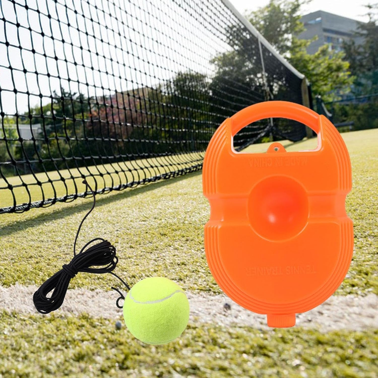 17599 Tennis Trainer Rebound Ball With String Convenient Tennis Training Gear Tennis Practice Device Base For Kids Adults - Springkart 