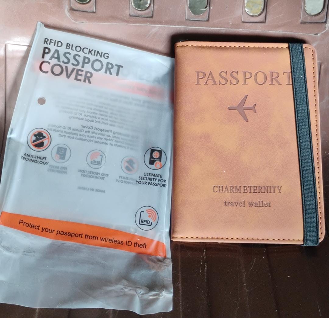 Passport Holder Cover Pu Leather Travel Wallet Case (1 Pc 1511 Cm) - Springkart 
