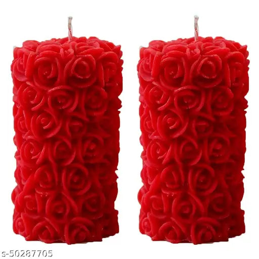 Attractive Candles - Rose flower design