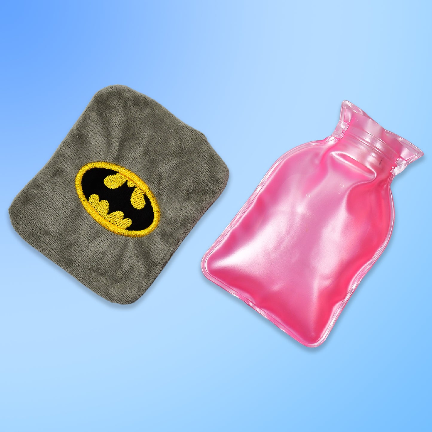 6505 Batman Small Hot Water Bag With Cover For Pain Relief Neck Shoulder Pain And Hand Feet Warmer Menstrual Cramps. - Springkart 