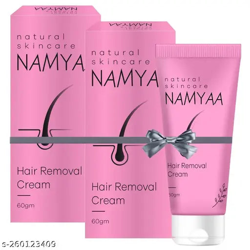 Namyaa Hair Removal Cream for Intimate Skin women 60gm with After Wax Soothing Serum with Vitamin C 15gm,  pack of 2,For Bikini, Underarms, Legs & Arms Hair Removal |For Men & Women |Ultra Soft & Smooth Skin|Removes Hair in just 5Minutes