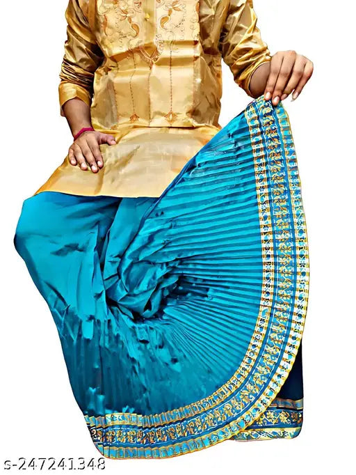 Stylish Bengali Men Dupion Silk Dhoti For Men