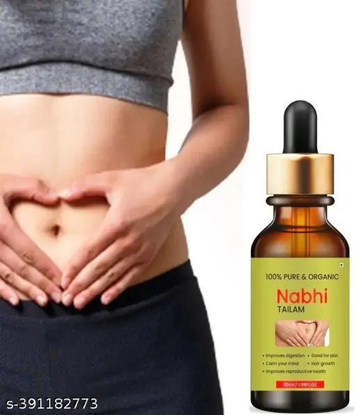 100% Pure & Organic Nabhi Tailam Belly Button Oil For Healthy Hair & For Glowing Skin (30ml) Pack of 2 - Springkart 
