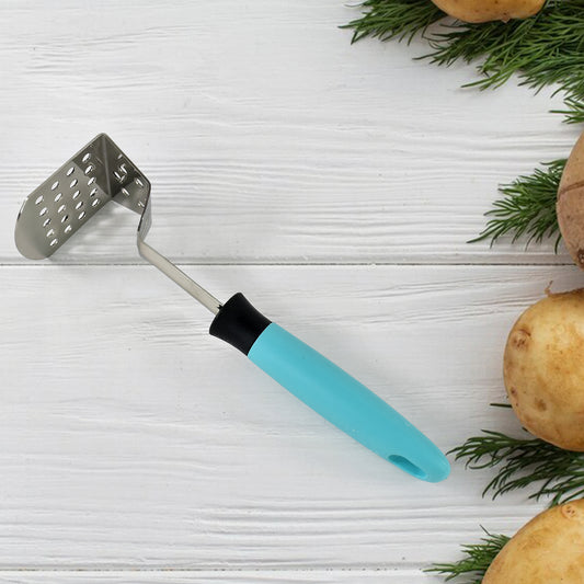 Apex L-handle Stainless Steel Potato Masher Ergonomic Grip (1 Pc) - Springkart 
