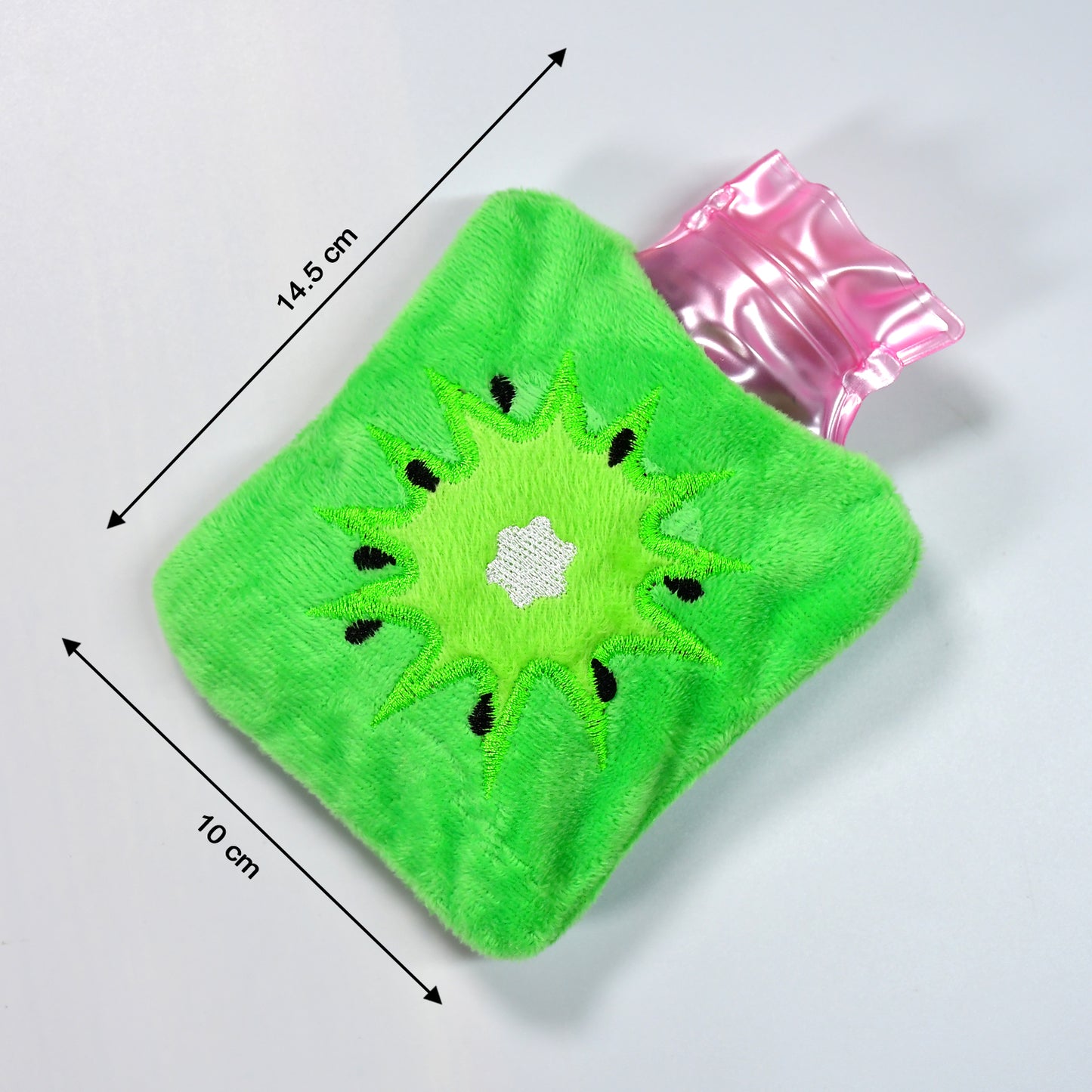 6521 Green Sun Small Hot Water Bag With Cover For Pain Relief Neck Shoulder Pain And Hand Feet Warmer Menstrual Cramps. - Springkart 