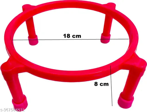 Mohit Plastic Flower pot stand virgin plastic plant container stand unbreakable hold upto 50kg Plant Container Set (Pack of 12, Plastic)