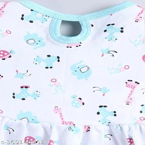 Set of 3 Baby Dresses with Animals - Cute and Comfy for Everyday Wear - Springkart 