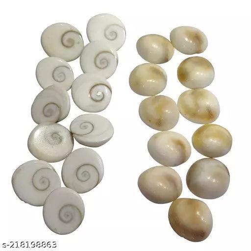 VASTU VARDAN Gomti Chakra 11 Pieces Natural White Gomati Stone Energized Gomti Chakra for Financial Growth and Wealth Laxmi Prapti Gomti Chakra Astrological Gemstone - Springkart 