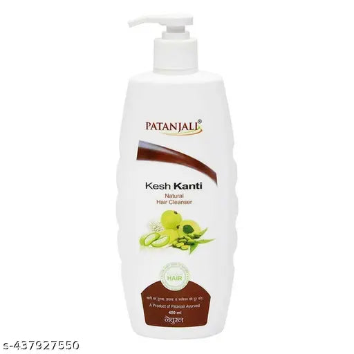 Patanjali Kesh Kanti Natural Hair Cleanser, Shampoo - 450ml x 2 (900 ml)