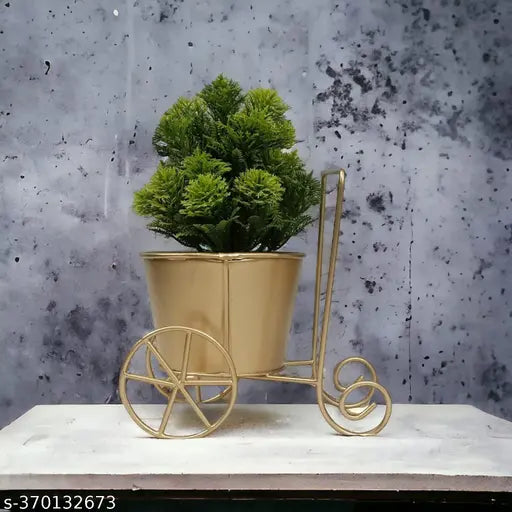 Metal Planter Cylindrical Heavy Duty Metal Indoor and Outdoor Planter for Home Decor | Vertical Garden, Table Decor