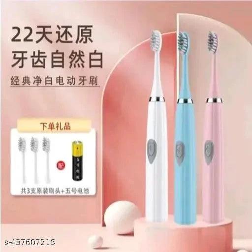 Ultradent Electric Toothbrush with 3 Replaceable Heads (Battery Included)