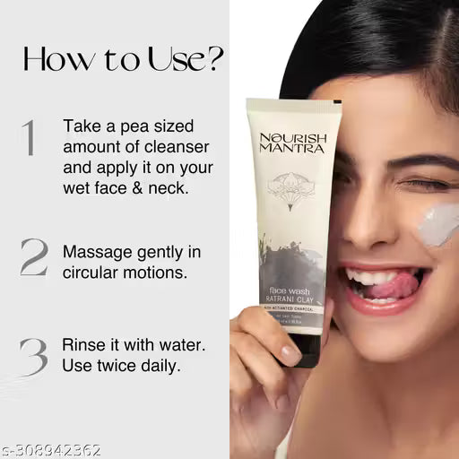 Nourish Mantra-Ratrani Moroccan Lava Face Wash (100 ml)