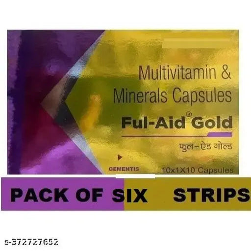 PRIME MAN KIND FUL AID GOLD MULTIVITAMIN SOFTGEL CAPSULE (6*10CAPS) - Springkart 