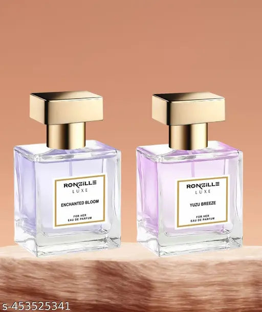 Ronzille enchanted bloom, yuzu breeze Eau De Parfum With Long Lasting Floral Fragrance For Women Eau de Parfum - 60 ml