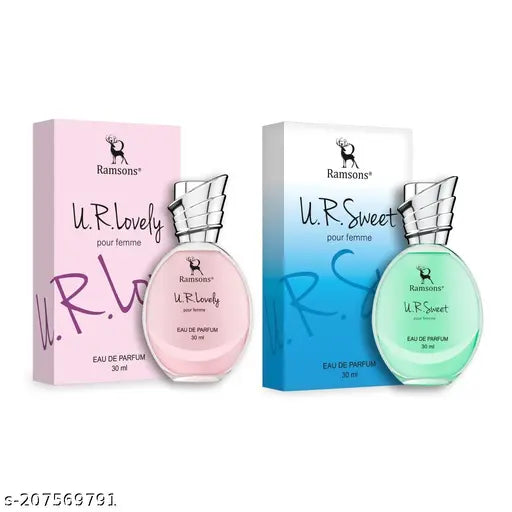 Ramsons - U R LOVELY & U R SWEET Eau De Parfum Combo Pack | 30 ML x 2 | Perfume For Women