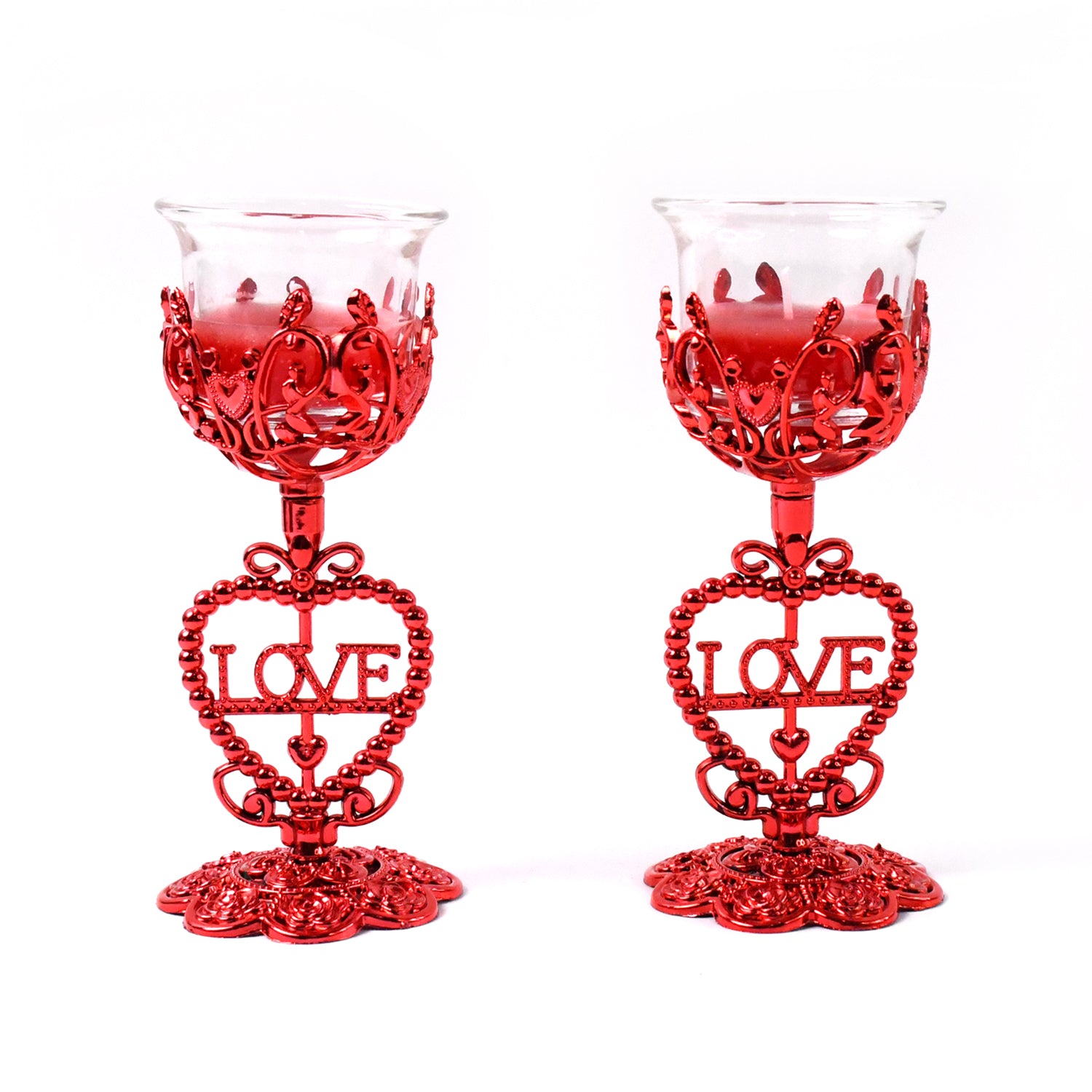 Tea Lights Holder Candle Stand (2 Pc Set) - Springkart 