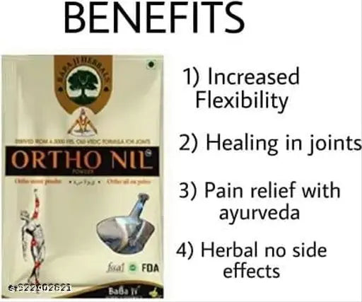 ORTHONIL POWDER Pack of 14 POUCH AYURVEDIC NATURAL RELIEF FOR ARTHRITIS,(14 POUCH) - Springkart 