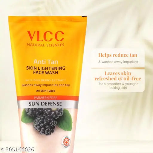 VLCC Anti Tan Skin Lightening Face Wash - 150 ml x 2 - Buy One Get One