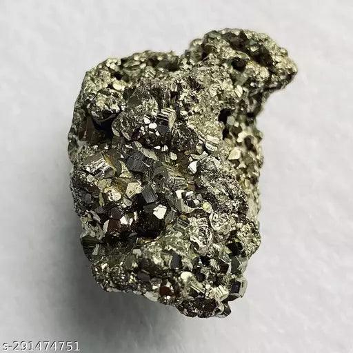 Raw Pyrite Geode Stone For Attracting Money With Free Pyrite Healing Bracelet With Lab Certificate - Springkart 