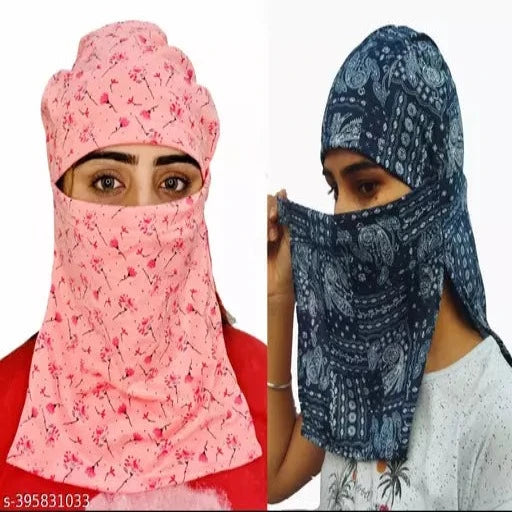 Face Cover/ Women Scarves Pack of 2 - Springkart 