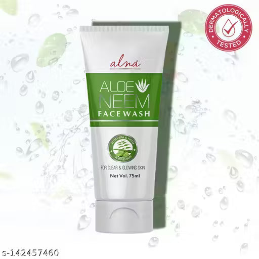 Alna Pure Neem Face Cleanser For Oil Control - | Pack Of 5 | | 75 gms Each