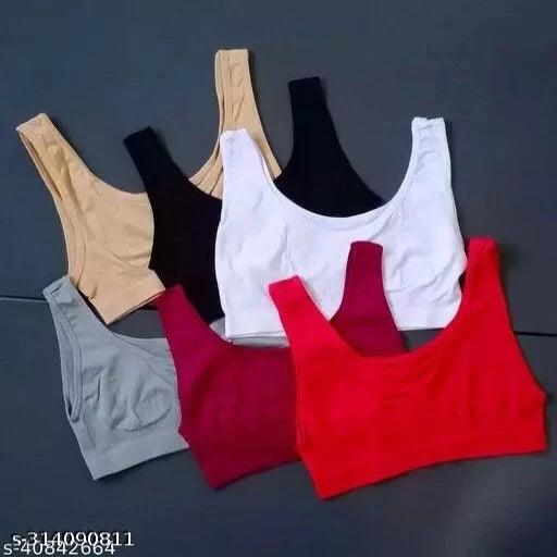 Women Cotton air bra for women full coverage ultra comfortable non padded Wire Free Sports Bra Fitness Yoga and Gym wear, - Springkart 