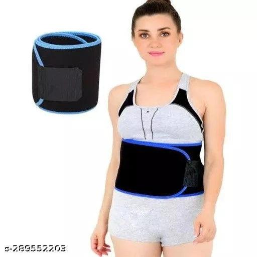 Sweat Belt For Fat Loss Sauna Slim Belt For W(Free Size) Royal Blue In Colour - Springkart 