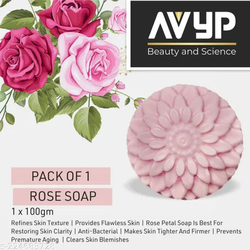 Rosewater Handmade Rose Soap Pack of 4 (100 g*4)