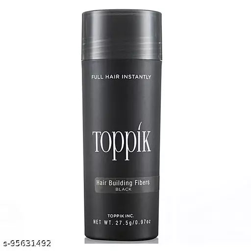 Toppik Hair Building Fibers For Regrowth, Hair Loss Instant Styling Natural Black Color 1 Unit - Springkart 