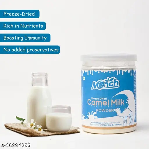 Monch Camel Milk Powder - Camel Milk Powder For Height Growth - Freeze Dried, (50g)