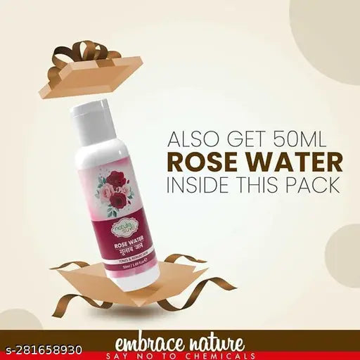 Nature Sure Multani Mitti Powder 200g with Rose Water 50ml - 1 Pack - Springkart 