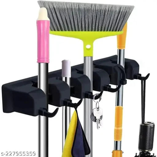 Heavy Duty Mop and Broom Holder Wall Mounted