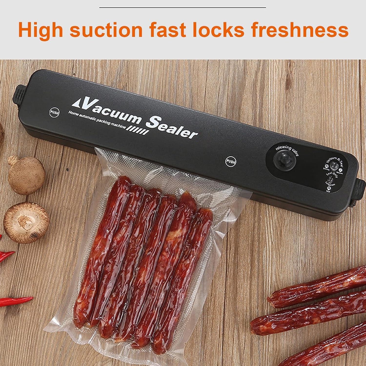Vacuum Sealer Machine With 10 Pcs Bag (1 Set) - Springkart 