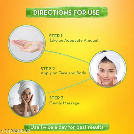 Aloe Vera Gel with Saffron & Curcumin | For All Skin & Hair Types | 120ml - Springkart 