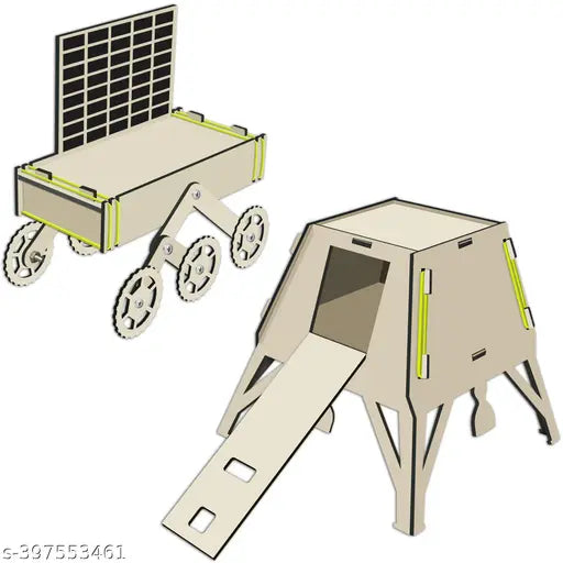 Chandrayaan-3 Lander, Rover project model – School Science project kit with infographics and tutorials